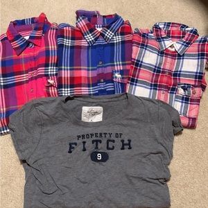 Abercrombie and Fitch Flannel Top Bundle